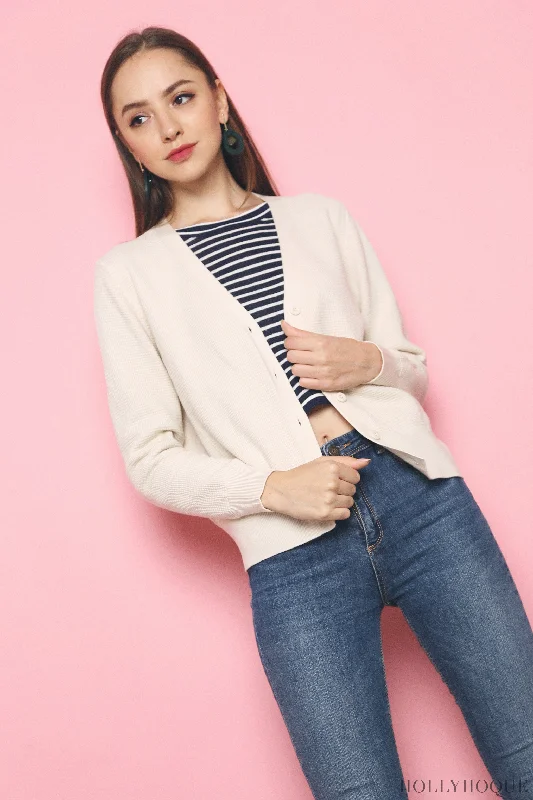 Waffles Knit Cardigan Malt (Restock)